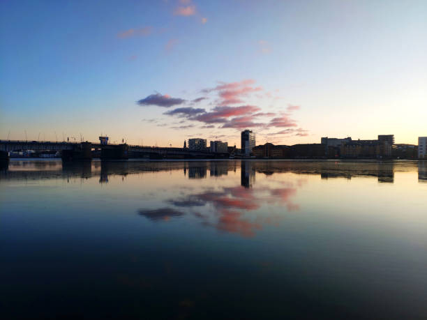 istock frozen water at sunset in Denmark 1301910586