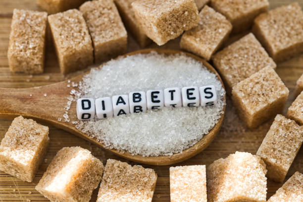 istock Diabetes illness concept or high glucose or blood sugar values 1301920862