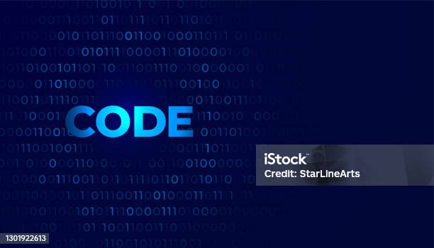 01 Code Image Digital Coding Background With Numbers Zero And One Stock Illustration ...