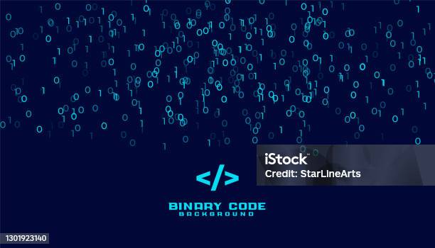 Binary Code Algorithm Digital Data Background Stock Illustration ...