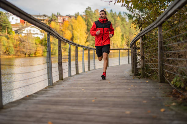 istock Male athlete exercising outdoors. 1301925706