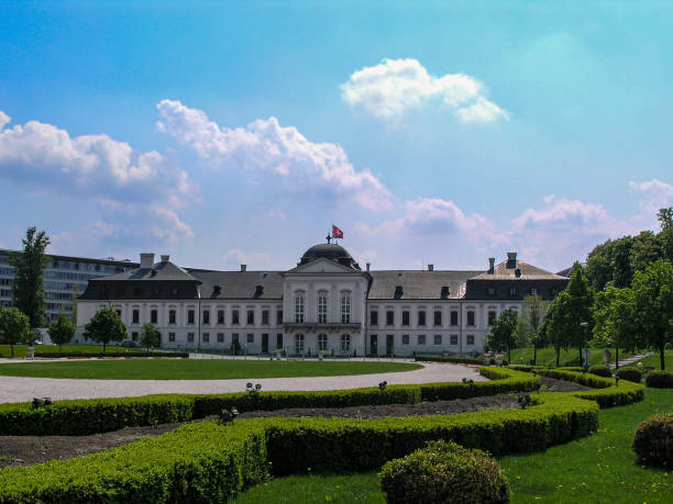 istock Bratislava palace in green garden 1301927820