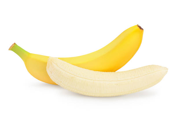 istock bananas isolated on white background with clipping path and full depth of field. 1301931124