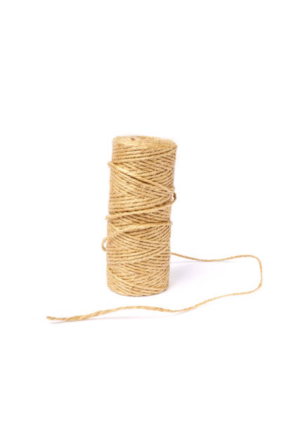 istock Spiral twine isolated on white background. 1301931504