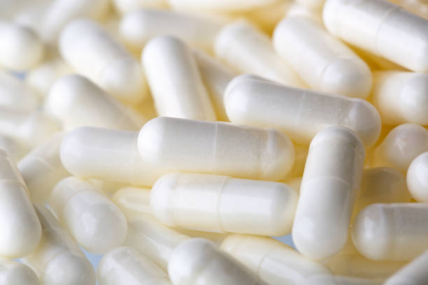istock Vitamin C Vegetarian Capsules for Vegetarians. Ascorbic acid for daily use. 1301936784