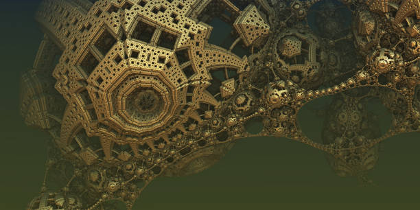 istock Abstract background 3D, fantastic ancient civilization architecture 1301938487