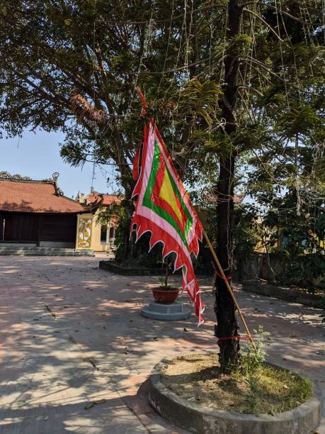 istock flag in pagoda in Vietnam 1301941340