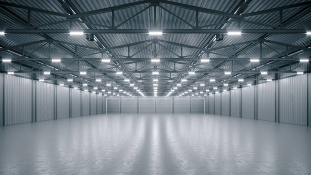 istock 3D render of empty exhibition space. backdrop for exhibitions and events. Tile floor. Marketing mock up. 1301949667