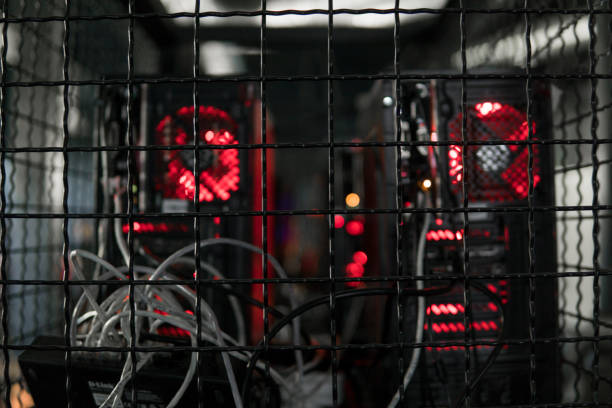 istock Computers in modern computer club for gamers and peoples who love playing games. 1301953542