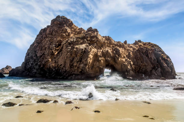 istock Keyhole Arch on Pfeiffer Beach 1301956805