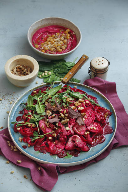 istock Leftover Turkey Pasta with Creamy Beet Sauce 1301957628