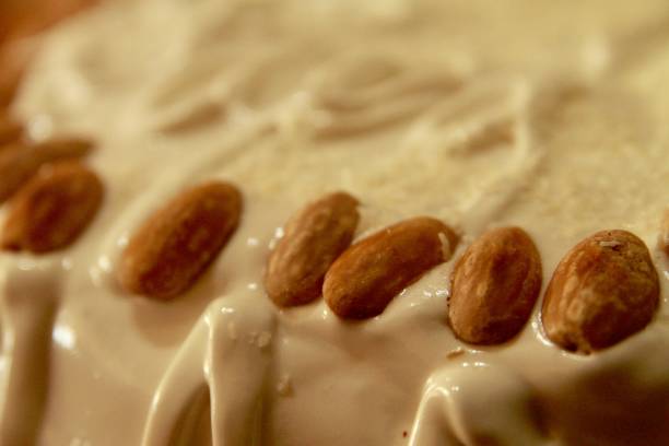 istock Almonds on the Birtday Cake 1301959588