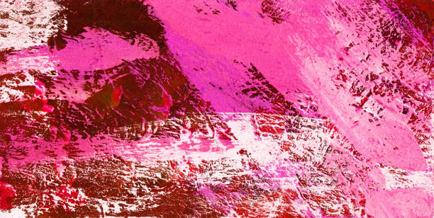 istock Abstract contemporary art paint illustration. Colorful artistic drawing art 1301963021