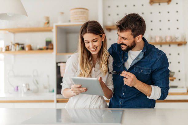istock Couple at home 1301963060