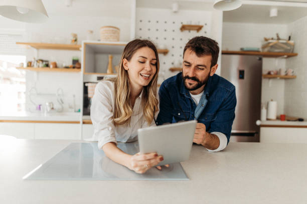 istock Couple at home 1301963617