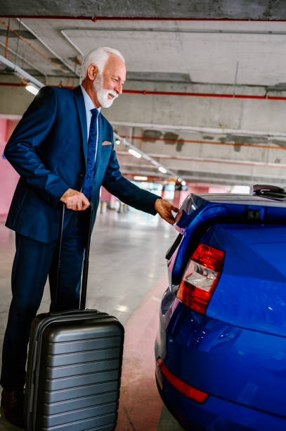 istock Senior businessman ready for a trip. 1301968645