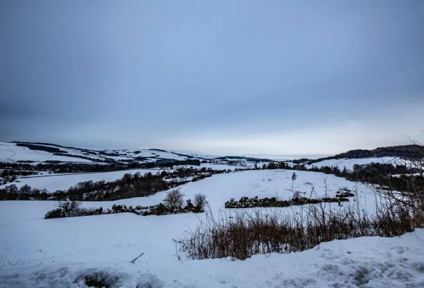 istock Snow Covered Hill Range Of Selkirkshire. 1301970670