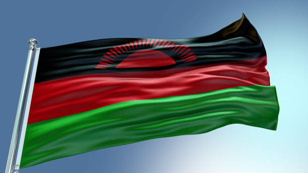 Malawi flag waving flag with texture background Malawi flag waving flag with texture background malawi stock pictures, royalty-free photos & images