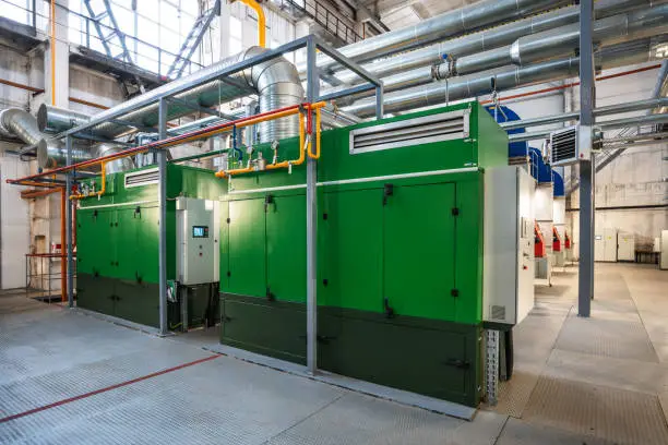 Photo of Two stationary gas electric generators