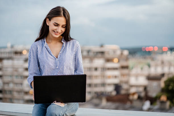 istock Remote location for young female freelancer 1301977867