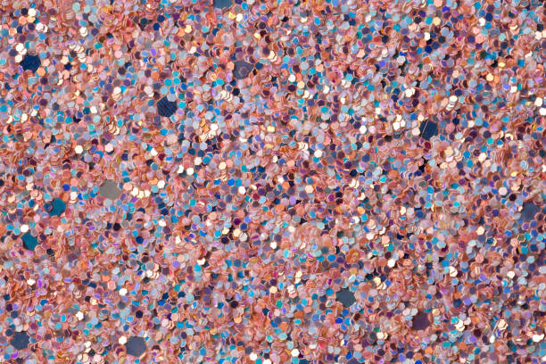 istock Abstract background with sequins, beautiful glitter paper close-up 1301980204
