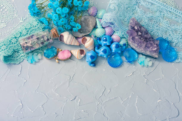 istock Various figurines, shells, crystals and other cute items for Hobbies, Souvenirs from travel 1301980371