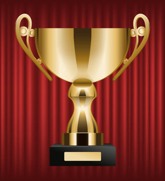 istock Award in Shape of Cup with Handle on Pedestal 1301980916