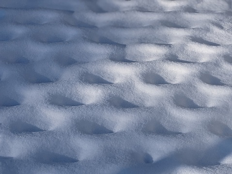 Abstract Background, Blue - White - Silver Colored Glittering Snow With Spotlight