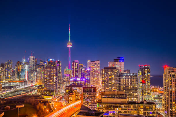 istock View of Toronto city at night 1301982563