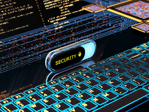 koncepcja klucza zabezpieczeń cyfrowych - encryption usb flash drive security system security zdjęcia i obrazy z banku zdjęć