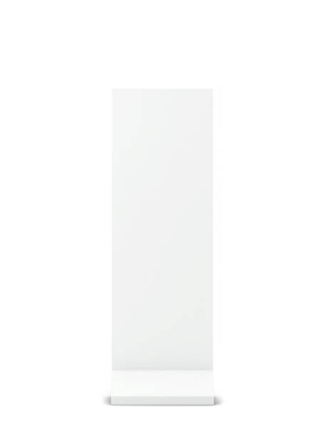 istock Blank display stand for advertising mockup 1301990587