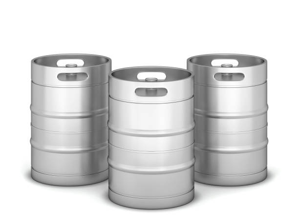 istock Metal beer keg 1301990595