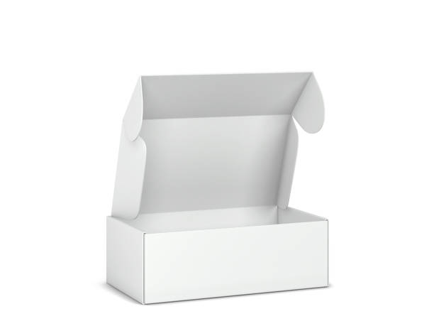 istock Blank tuck in flap packaging box mockup 1301990833