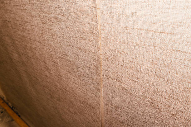 istock joints problems bad gluing wallpaper rolls vinyl preparing the surface walls 1301994698