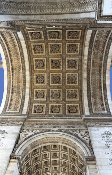 凱旋門,パリ - triumphbogen ストックフォトと画像