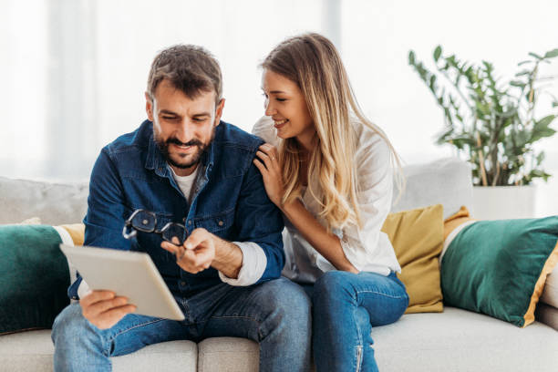 istock Couple at home 1301996491