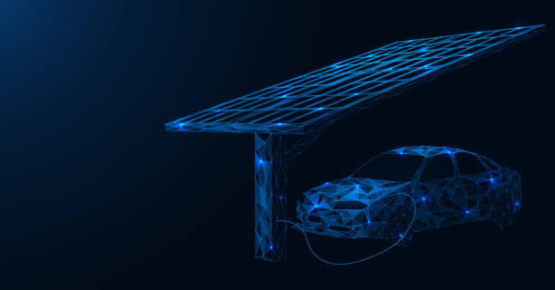 istock The electric car is charged from a solar gas station. 1301997825