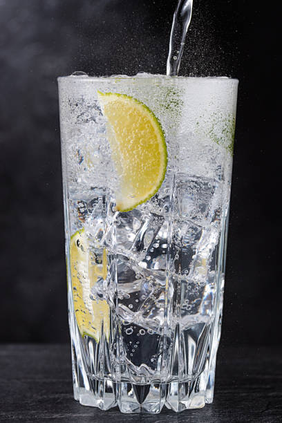 istock Gin and tonic with ice and lime 1301999478
