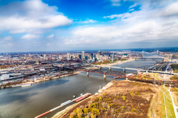 istock St. Louis Cityscape Aerial 1301999541