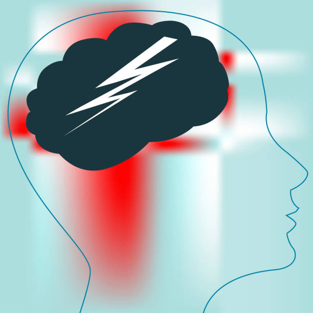 повреждение мозга - brain mri scan alzheimers disease medical scan stock illustrations