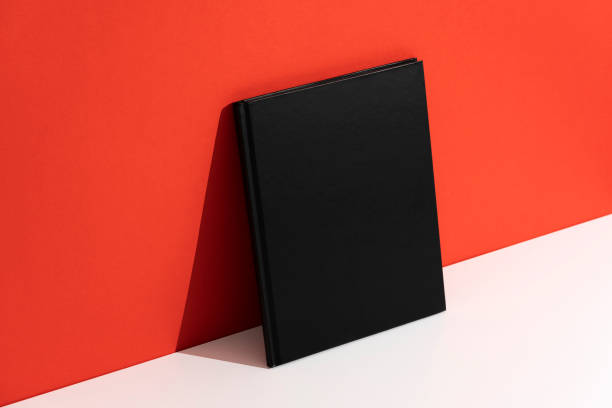 istock Black book cover mockup, template 1302003968