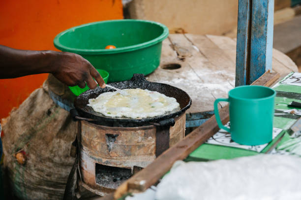 istock Freshly made traditional chapati, flatbread in Uganda, Africa 1302008539