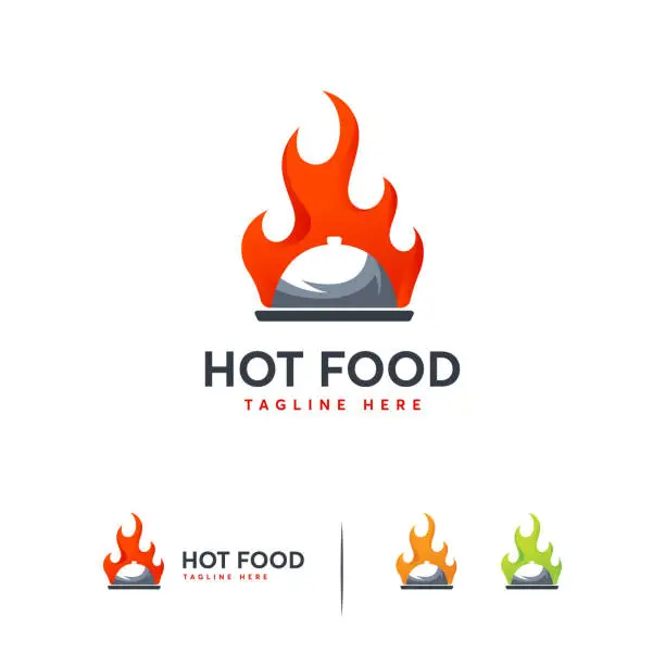 Vector illustration of Hot Food  designs vector, Spice food symbol icon, Restaurant