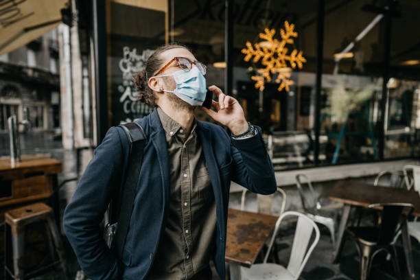istock Businessman on the phone during the lockdown 1302015035