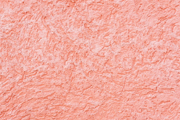 istock Pink wall gradient hard texture rough vivid color sharp focus detail rural house wall 1302017452