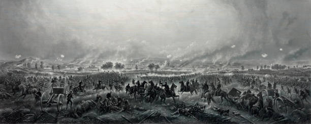 게티즈버그 전투, 1863년 - gettysburg stock illustrations