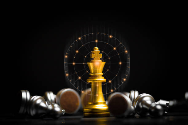 istock Chess board game for ideas and competition and strategy, business success concept. 1302028581