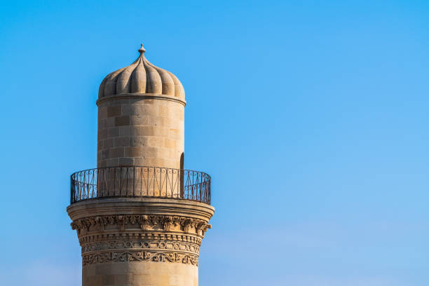 Mosque minarets in Baku city, Azerbaijan