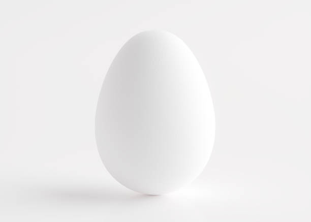 istock Silver egg close-up on a white background. Easter holiday. 3D rendering and 3D illustration. 1302041321