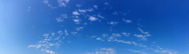 istock Panorama sky with cloud on a sunny day. Beautiful cirrus cloud. 1302042071
